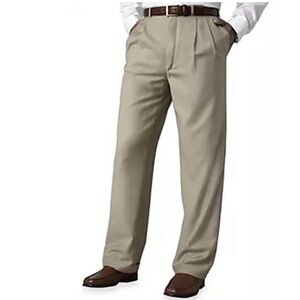 Lauren Ralph Lauren Classic Fit Total Comfort Pleated Dress Pants 40W X 30L